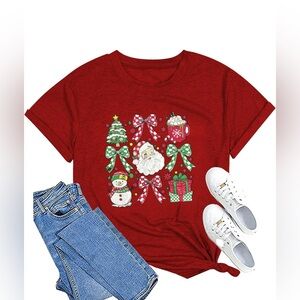 Short Sleeve Christmas Tee M NIP
